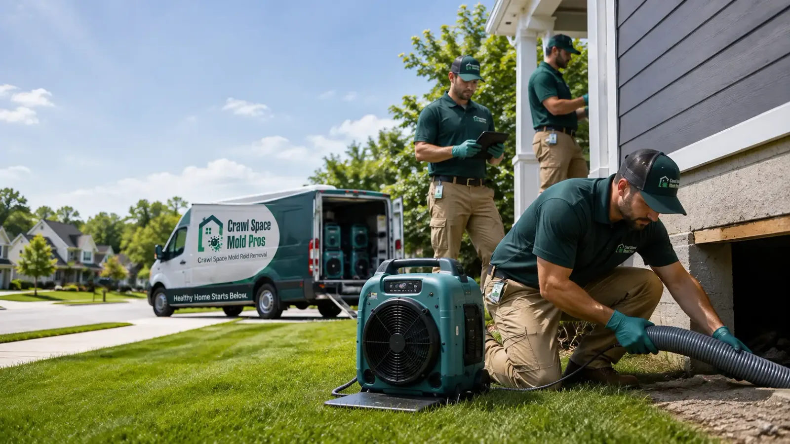 Crawl Space Mold Removal in Hertel, WI